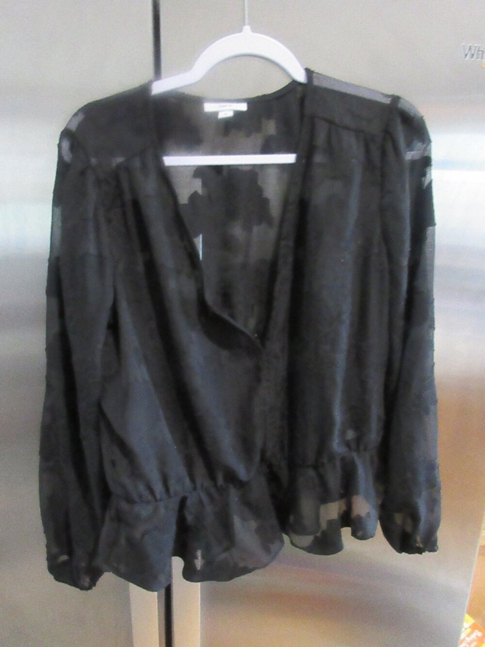 bar 111 black lace top tunic xl  poly